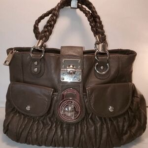Steve MADDEN XL Brown Leather Handbag